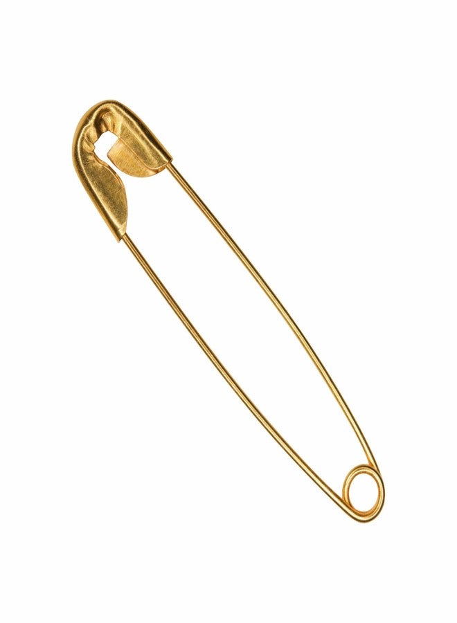 Jyoti 33207 Safety Pins - Prime, Strong Nickel Plated Steel, Rust Resistant, Heavy Duty Variety Pack, Perfect for Clothes, Crafts, Sewing, Pinning (125 Pins of Size 4 / 55mm Golden Finish in a Pouch) - Image 1